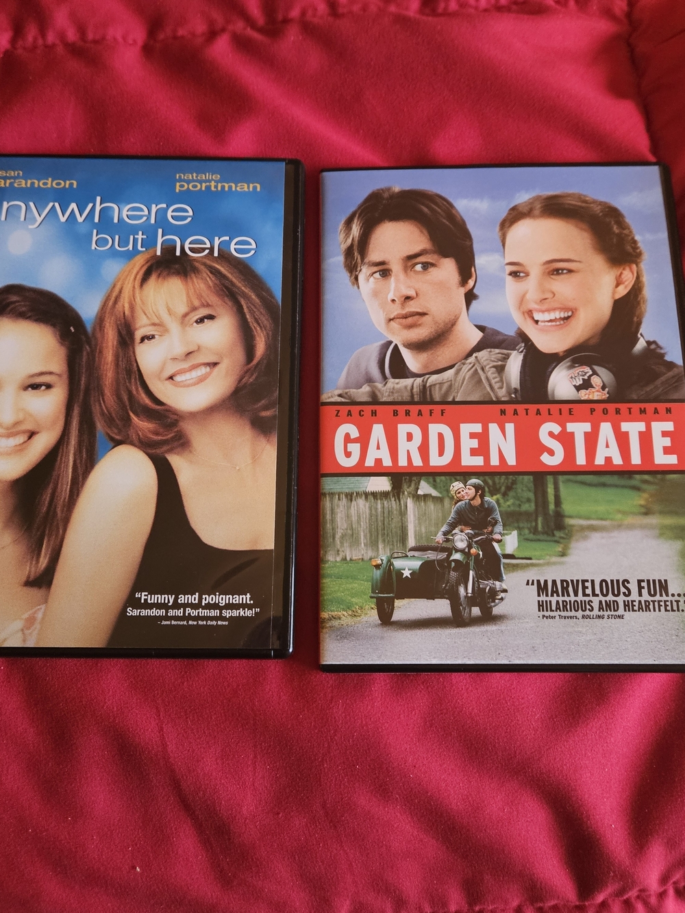 Garden State DVD & Anywhere But Here DVD